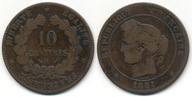 Francja 10 Centimes - 1881r A ... Monety