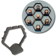Modułowy Wieszak Półka Na Figurki Mini Funko POP LEGO JOY i Inne Szary 7szt
