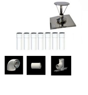 Zestaw 80 7 m PP z kolanem z rewizją 80/125 AL/PP