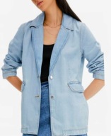 Okazja..MARYNARKA DAMSKA KLASYCZNY NIEBIESKI JEANS rozm.52