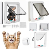 DRZWICZKI WAHADLOWE DLA KOTA PSA OKNO TUNEL DWUSTRONNE XXL Z KLAPA DRZWI