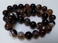 H2- AGAT BRĄZOWY - koronkowy - kula - 8mm - 20szt