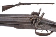 Dubeltówka "DAMAS BERNARD" czarnoprochowa / kapiszonowa, sprzed 1885 r.