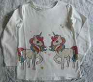 Bluzeczka jednorożce r.122/128 z H&M
