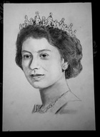 Portret (66) FAN ART królowa Elżbieta – dla 884 Skubalskich