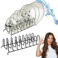 SUSZARKA DO NACZYŃ OCIEKACZ ANTYPOŚLIZGOWY STALOWY 33,5 x 13,5 x 9 cm