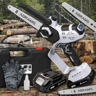 PIŁA ŁAŃCUCHOWA AKUMULATOROWA 21V GAŁĘZIÓWKA 8″ MINI PILARKA 2× AKU ZESTAW!