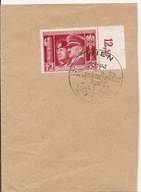 TRZECIA RZESZA -WIEDEŃ 1942 ROK ozdobny stempel na połowie koperty