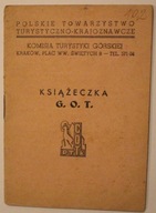 PTTK - KSIĄŻECZKA G.O.T. - KOMISJA TURYSTYKI GÓRSKIEJ - 1953 rok