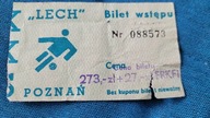 Bilet Lech Poznan - Widzew Łódź 1.04.1986
