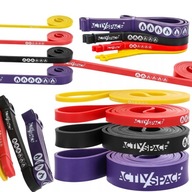 ZESTAW 4 GUMY DO ĆWICZEŃ POWER BAND GUMA MOCNA TAŚMA OPOROWA FITNESS JAKOŚĆ