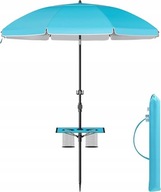 Parasol klasyczny plażowy / ogrodowy Songmics niebieski 160 x 206 cm