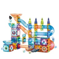 KLOCKI BUDOWLANE MAGNETYCZNE DLA DZIECI BINZKBB 144 CZĘŚCI 3D EDUKACYJNE