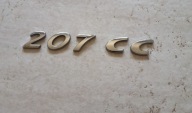 Peugeot 207cc 207 cabrio emblemat tył tylnej klapy ORYGINAŁ!