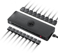 Kontroler Hub ARGB PWM AsiaHorse 9x Wentylator 5V 3pin Zasilanie SATA