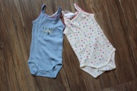 body dziewczęce 62 68 na ramiączkach NOWE 2-pak