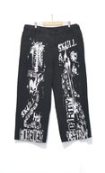 Spodnie Jeansy Luźne Szerokie Baggy Punk Grunge Skate Czarne |R. XXL