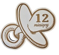 Tabliczki do zdjęć z miesiącami Grawer + Gratis tabliczka z imieniem