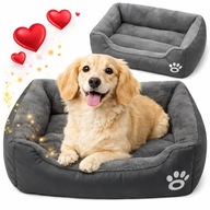 IDEALNE LEGOWISKO DLA PIESKA MIĘKKIE WYGODNE 50X40CM SZARE DO POKOJU