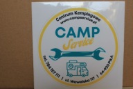 NAKLEJKA - CAMP SERVICE - CAMPER - AUTO ROWER MOTOR KASK