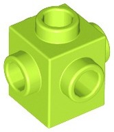 LEGO 4733 Klocek 1x1 wypustkami Lime 6174006 4szt