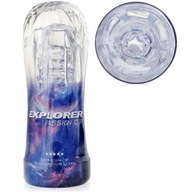 Przeźroczysty masturbator męski sztuczna pochwa wibratot