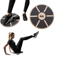 DREWNIANA PLATFORMA DO BALANSOWANIA DESKA DO ĆWICZEŃ RÓWNOWAGI 120KG