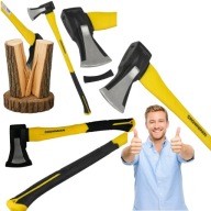 SIEKIERA ROZŁUPUJĄCA DO DREWNA STAL WĘGLOWA TRZONEK 90 CM 2KG MOCNA