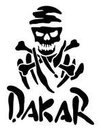 DAKAR __ naklejka _ 11x15cm KOLORY