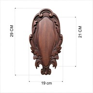 @K6-21Pmini Rzeźbiona deska pod rogacza, koziołka - palisander