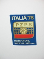 SIATKÓWKA Mistrzostwa Świata ITALIA 1978 naklejka z PRL