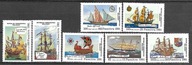MADAGASKAR -500 rocznica odkrycia Ameryki- żaglowce 1991** Mi 1316-22 (1443