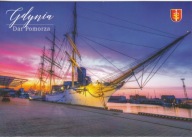GDYNIA - ŻAGLOWIEC DAR POMORZA - STATEK - HERB