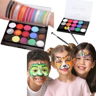 PROFESIONALNE FARBY DO MALOWANIA TWARZY CIAŁA MAKIJAŻU HALLOWEEN ZMYWALNE