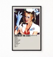 Plakat A4 z ramką BLINK 182 "ENEMA OF THE STATE" 21x29,7cm