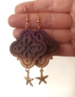 Kolczyki z gliny polimerowej model Nr 64a