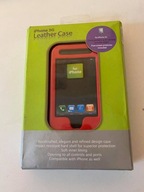 IPHONE 3G etui plecki skórzane czerwone 4world RED