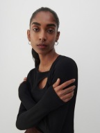 RESERVED bluzka z prążkowanej dzianiny damska M/L