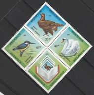 BIAŁORUŚ - PTAKI - FAUNA - CZWÓRKA - 1993 - CZYSTE **