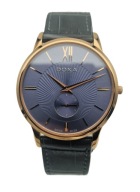 ZŁOCONY MĘSKI ZEGAREK DOXA SLIM LINE D155RBL - NIEUŻYWANY