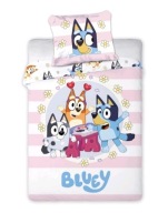 Komplet pościeli Bluey 100x135+40x60 Bawełna100% Zamek Błyskawiczny