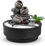 FONTANNA DOMOWA WODOSPAD LED RELAKSACYJNA DEKORACJA DO SALONU BIURA