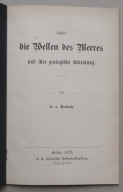 GEOLOGIA, FALE MORSKIE, KARL VON SEEBACH, BERLIN 1872