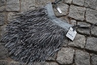 DEPECHE LEATHER TOREBKA Z FRĘDZLAMI HIPPIE BOHO SKÓRA DANISH DESIGN NOWA