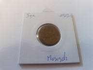 Moneta 5 gr. 1923 r.