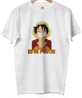Anime Luffy One Piece męska koszulka manga prezent