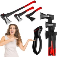 3 MOCNE SIEKIERY ROZŁUPUJĄCA DO DREWNA FIBERGLASS TOPOREK KLIN DO ŁUPANIA