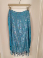 SZALIK ZWIEWNY NIEBIESKI Z METALICZNYM NALOTEM