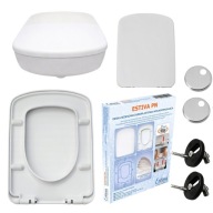 DESKA SEDESOWA WOLNOOPADAJĄCA BIAŁY DUROPLAST ANTYBAKTERYJNA UNIWERSALNA WC