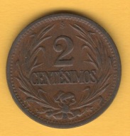 (1UR01) Urugwaj 2 centésimos, 1947